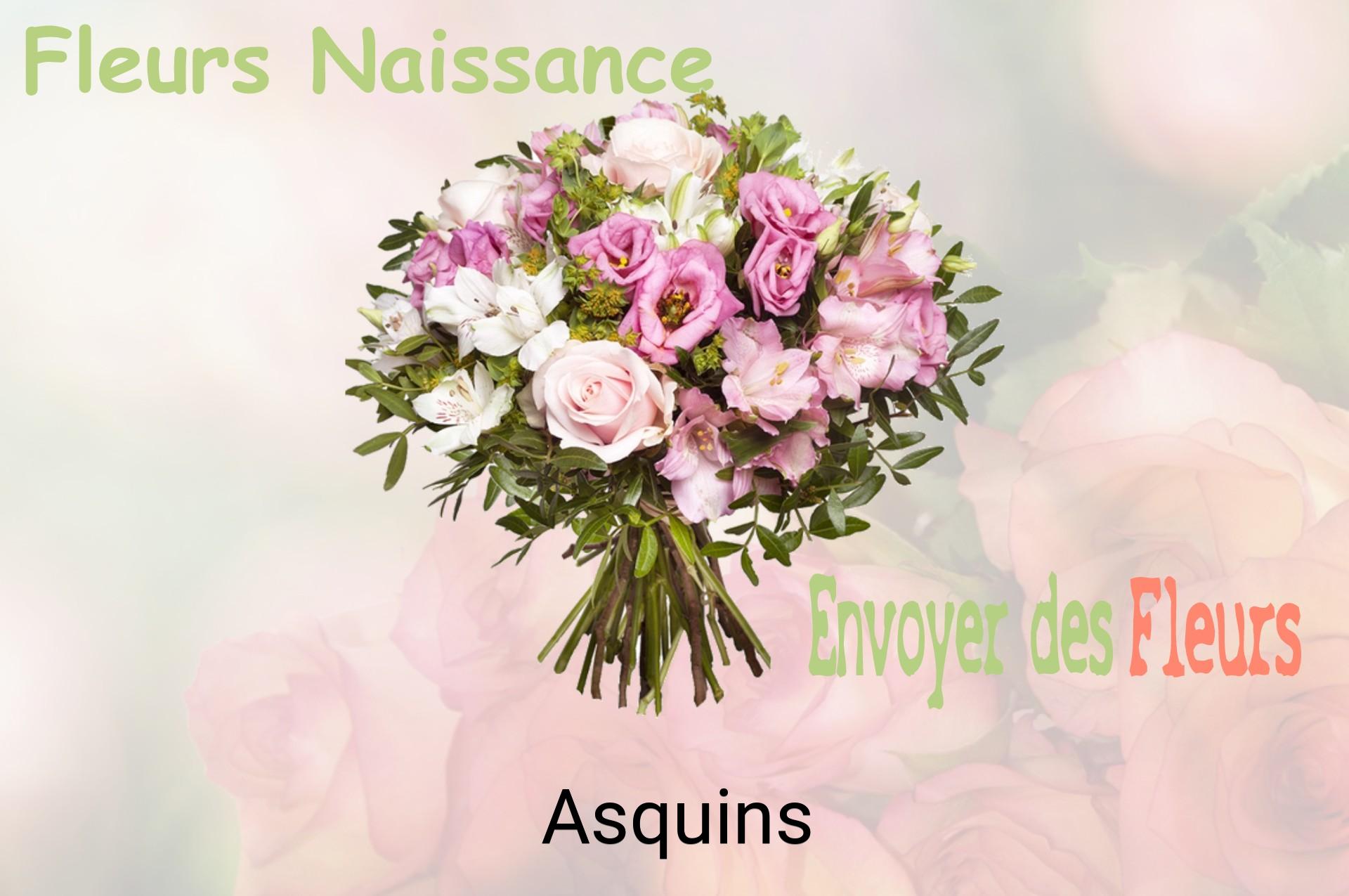 Bouquet de fleurs de naissance livré à Asquins