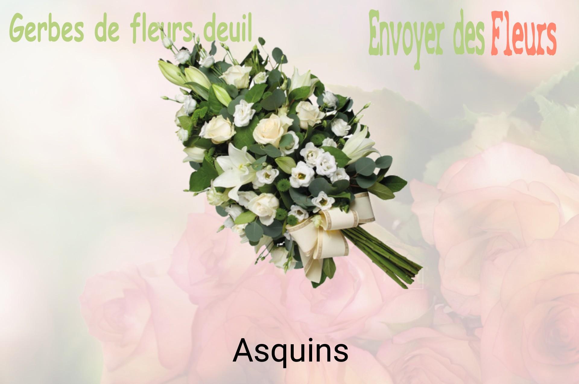 Gerbe de fleurs de deuil livrée à Asquins